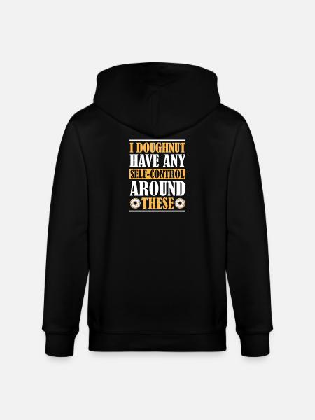 Donut fast food - Stanley/Stella CULTIVATOR  Unisex Organic Hooded Jacket - black