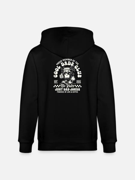 Cool Dads Club - Dad 2026 Gift - Stanley/Stella CULTIVATOR  Unisex Organic Hooded Jacket - black