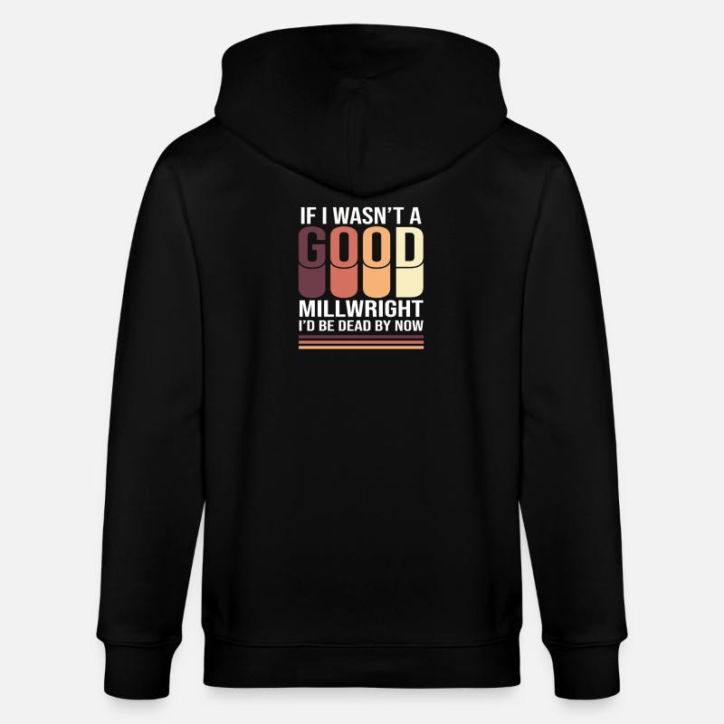 CNC Mechanic Mechanical Engineer Locksmith - Stanley/Stella CULTIVATOR Unisex Organic Hooded Jacket - black