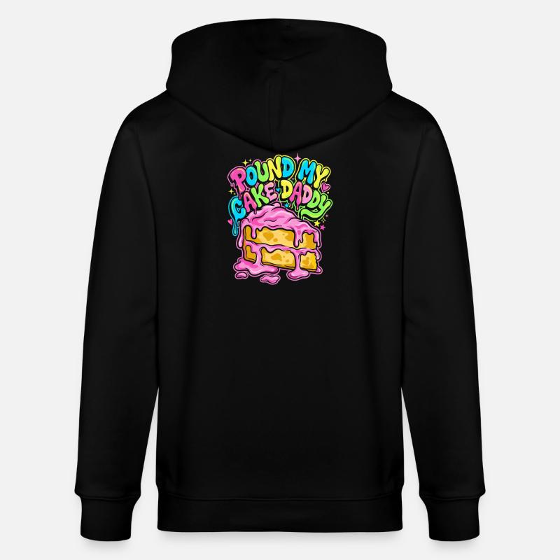 Round My Cake Daddy - Stanley/Stella Unisex Bio-Kapuzenjacke CULTIVATOR  - Schwarz