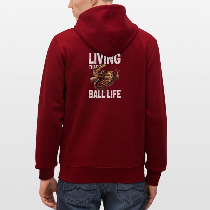 Python roi Serpents Amateurs de terrarium Python Veste à capuche bio CULTIVATOR Stanley/Stella Unisexe