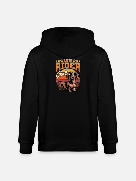 Funny Dog Breed Dachshund - Stanley/Stella Unisex Bio-Kapuzenjacke CULTIVATOR - Schwarz