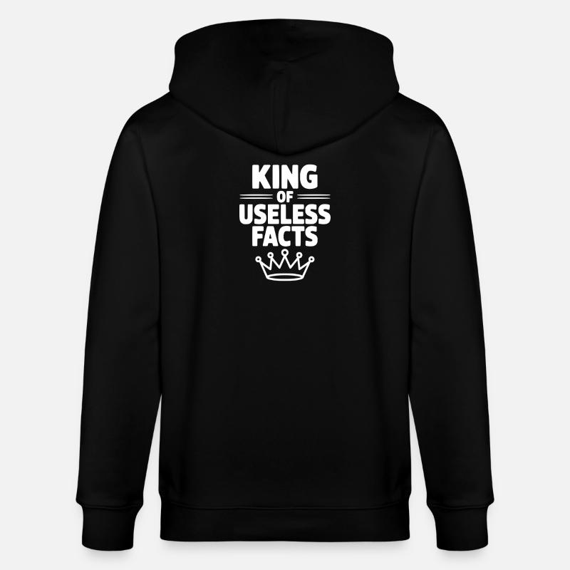 Roi des faits inutiles - Veste à capuche bio CULTIVATOR Stanley/Stella Unisexe - noir