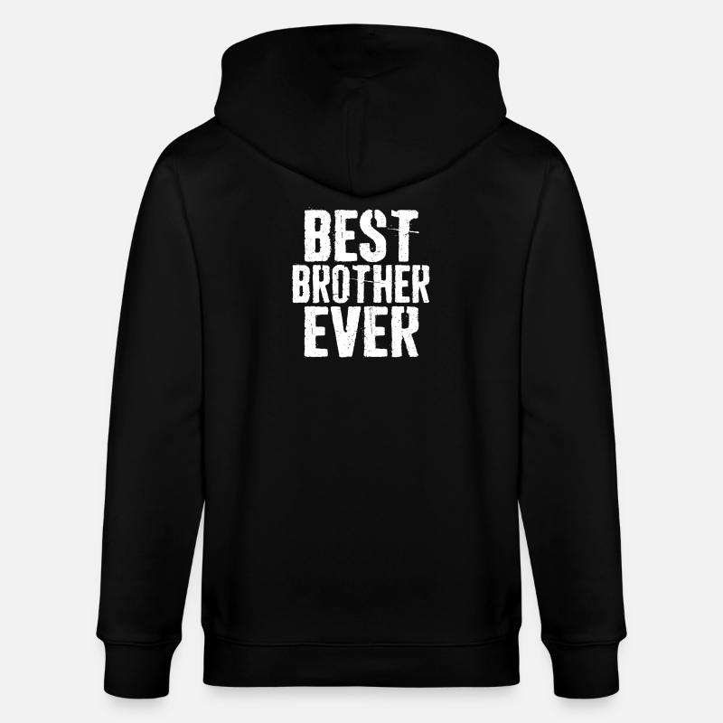 Bester Bruder aller Zeiten - Stanley/Stella Unisex Bio-Kapuzenjacke CULTIVATOR  - Schwarz