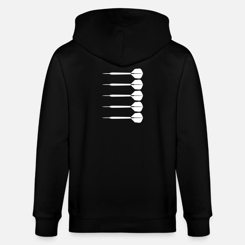 Dartpfeile - Stanley/Stella Unisex Bio-Kapuzenjacke CULTIVATOR  - Schwarz