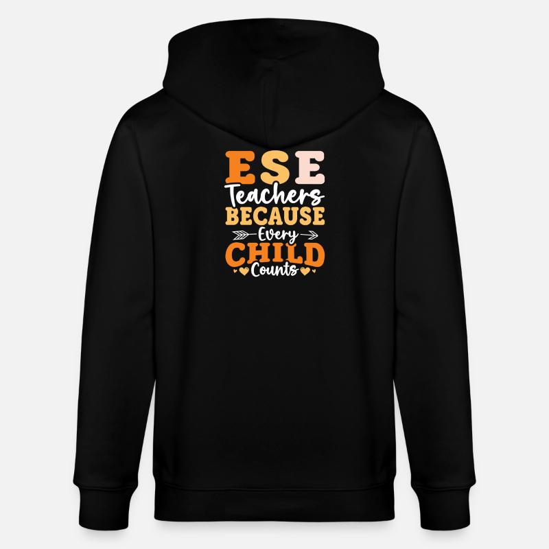 Cadeaux pour les enseignants ESE - Veste à capuche bio CULTIVATOR Stanley/Stella Unisexe - noir