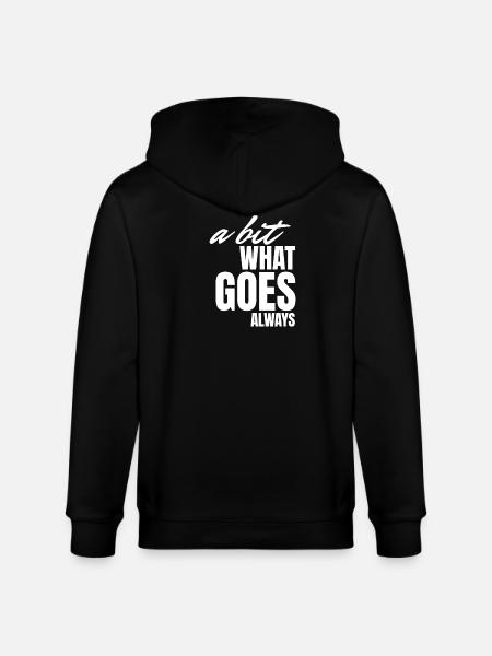 A bisserl wos gäht oiwei. - Stanley/Stella CULTIVATOR Unisex Organic Hooded Jacket - black