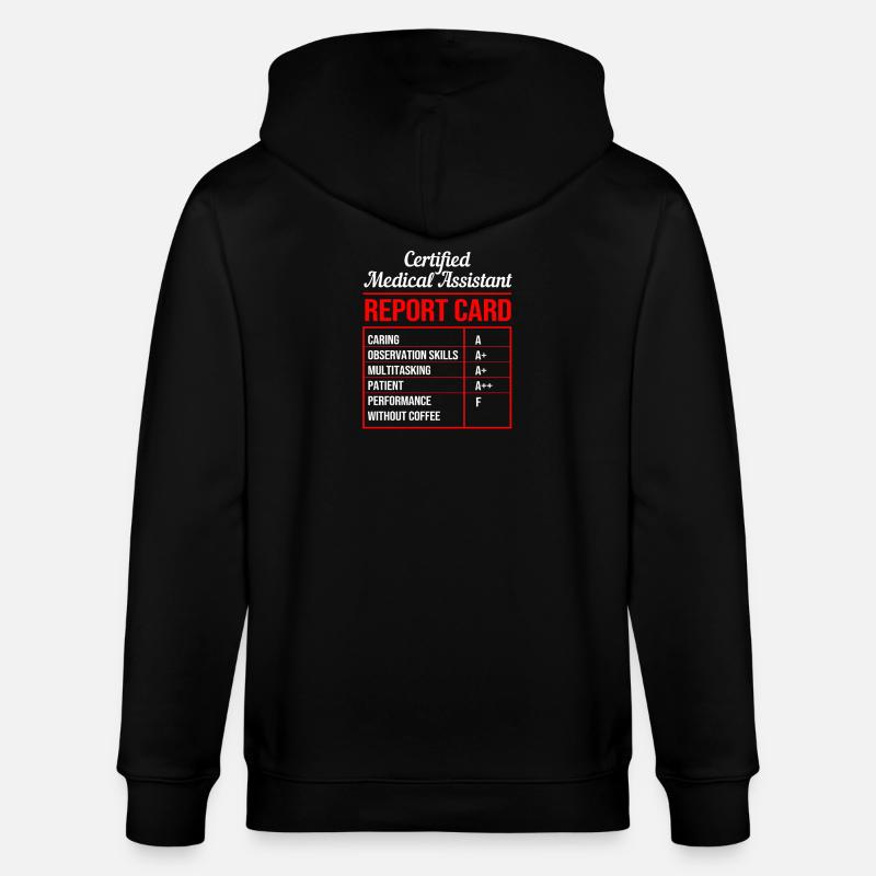Arzthelferin MFA - Stanley/Stella Unisex Bio-Kapuzenjacke CULTIVATOR  - Schwarz