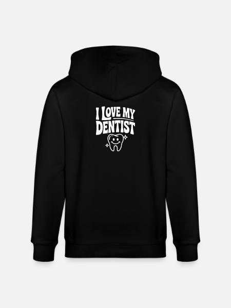 J’adore mon dentiste - Veste à capuche bio CULTIVATOR Stanley/Stella Unisexe - noir