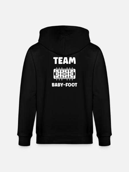 Foosball Team - Stanley/Stella CULTIVATOR  Unisex Organic Hooded Jacket - black