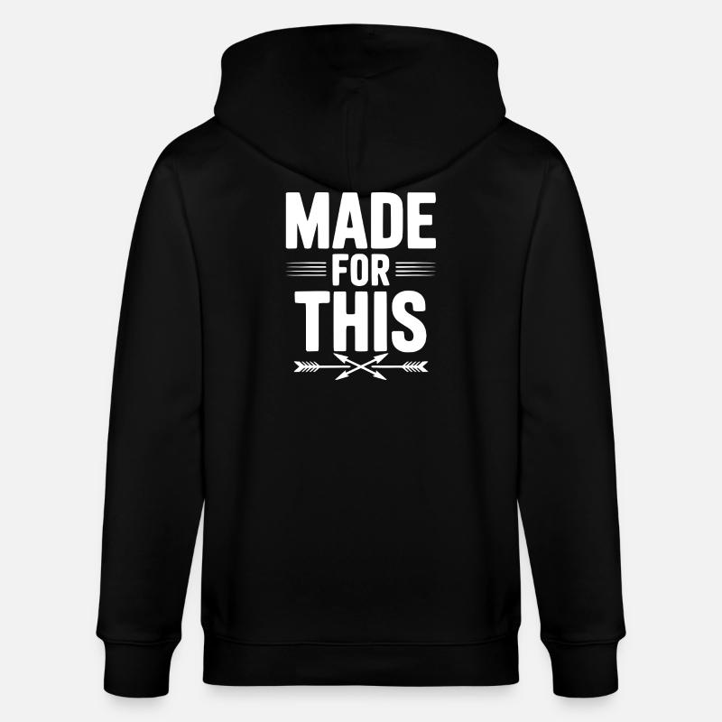 Dafür gemacht - Stanley/Stella Unisex Bio-Kapuzenjacke CULTIVATOR  - Schwarz