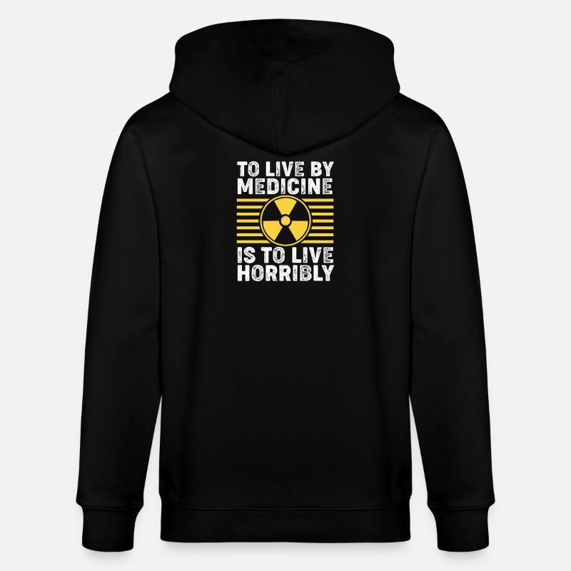 Radiologie Nuklear Atom Nuklearmedizin - Stanley/Stella Unisex Bio-Kapuzenjacke CULTIVATOR  - Schwarz
