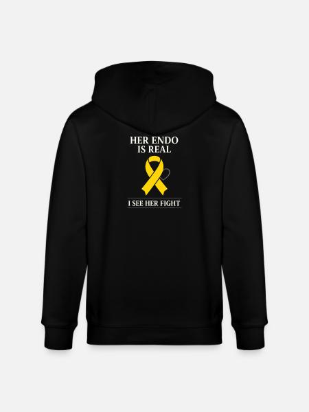 Endometriose-bewusstsein Endo Warrior - Stanley/Stella Unisex Bio-Kapuzenjacke CULTIVATOR  - Schwarz