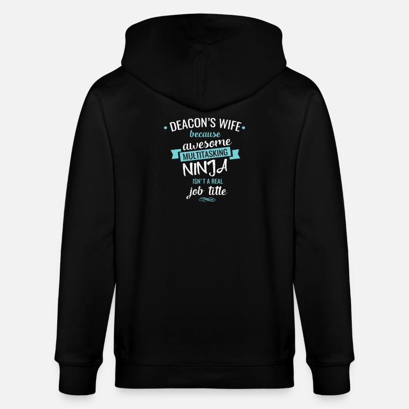 Deacons Frau Multitasking-Ninja - Stanley/Stella Unisex Bio-Kapuzenjacke CULTIVATOR  - Schwarz