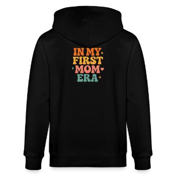 Erster Muttertag Mama Geschenkidee Familie Groovy - Stanley/Stella Unisex Bio-Kapuzenjacke CULTIVATOR  - Schwarz - Hinten - Anna (173cm)