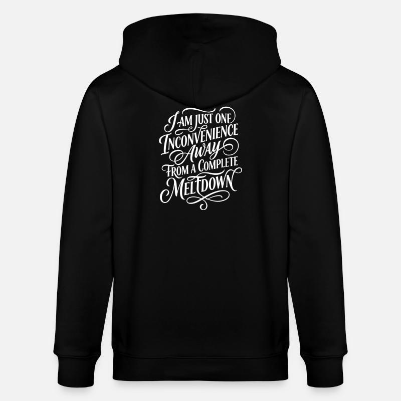 À un désagrément d’une crise - Veste à capuche bio CULTIVATOR Stanley/Stella Unisexe - noir