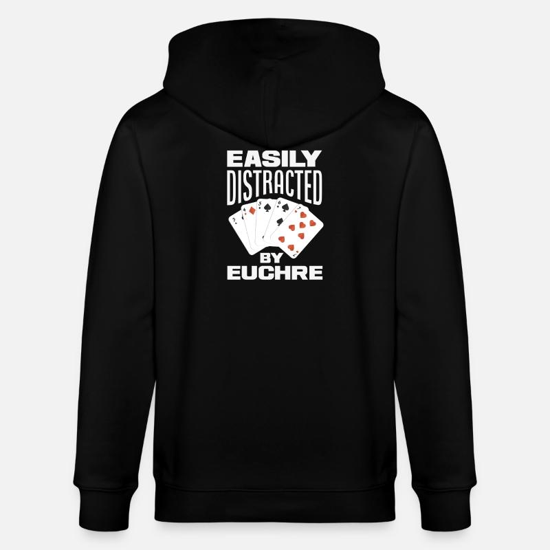Facilement distrait par l’Euchre - Veste à capuche bio CULTIVATOR Stanley/Stella Unisexe - noir