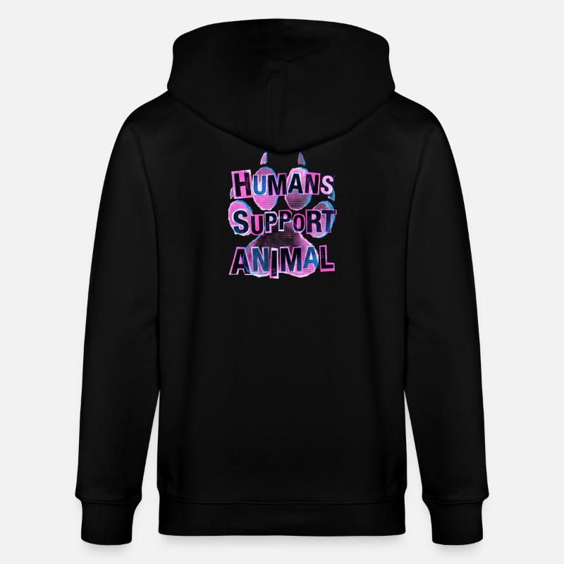 Patte de propriétaire d’animal - Veste à capuche bio CULTIVATOR Stanley/Stella Unisexe - noir