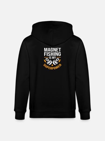 magnet fiske sportfiskare magnet fiske - Ekologisk luvjacka CULTIVATOR unisex från Stanley/Stella - svart