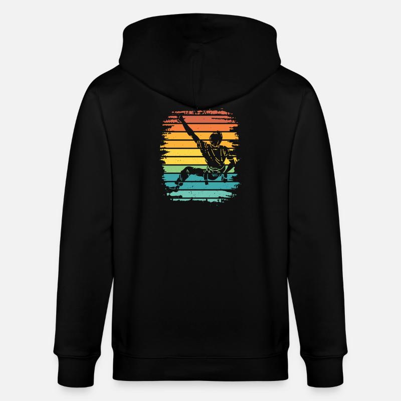 Bloc de bloc de Boulderer - Veste à capuche bio CULTIVATOR Stanley/Stella Unisexe - noir