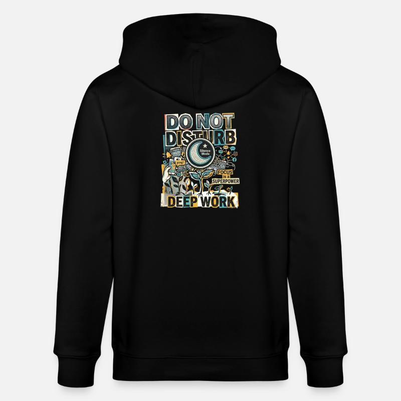 Deep Work Focus - Stanley/Stella Unisex Bio-Kapuzenjacke CULTIVATOR  - Schwarz