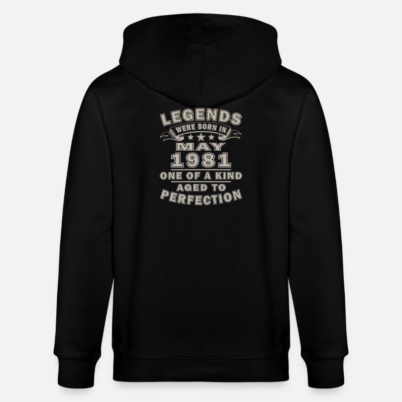 Mai 1981 - mai 1981 - Veste à capuche bio CULTIVATOR Stanley/Stella Unisexe - noir