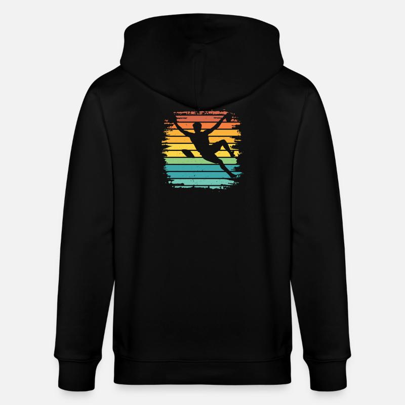 Bloc de bloc de Boulderer - Veste à capuche bio CULTIVATOR Stanley/Stella Unisexe - noir