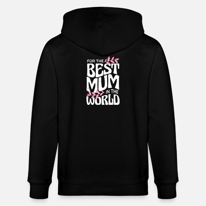 Beste Mama der Welt - Stanley/Stella Unisex Bio-Kapuzenjacke CULTIVATOR  - Schwarz