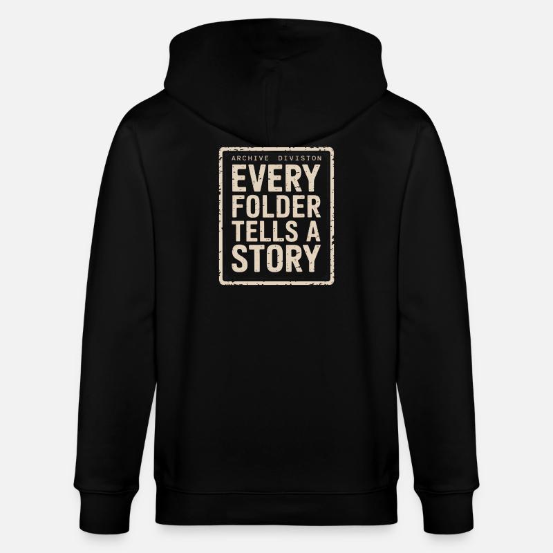 Chaque dossier raconte une histoire - Veste à capuche bio CULTIVATOR Stanley/Stella Unisexe - noir