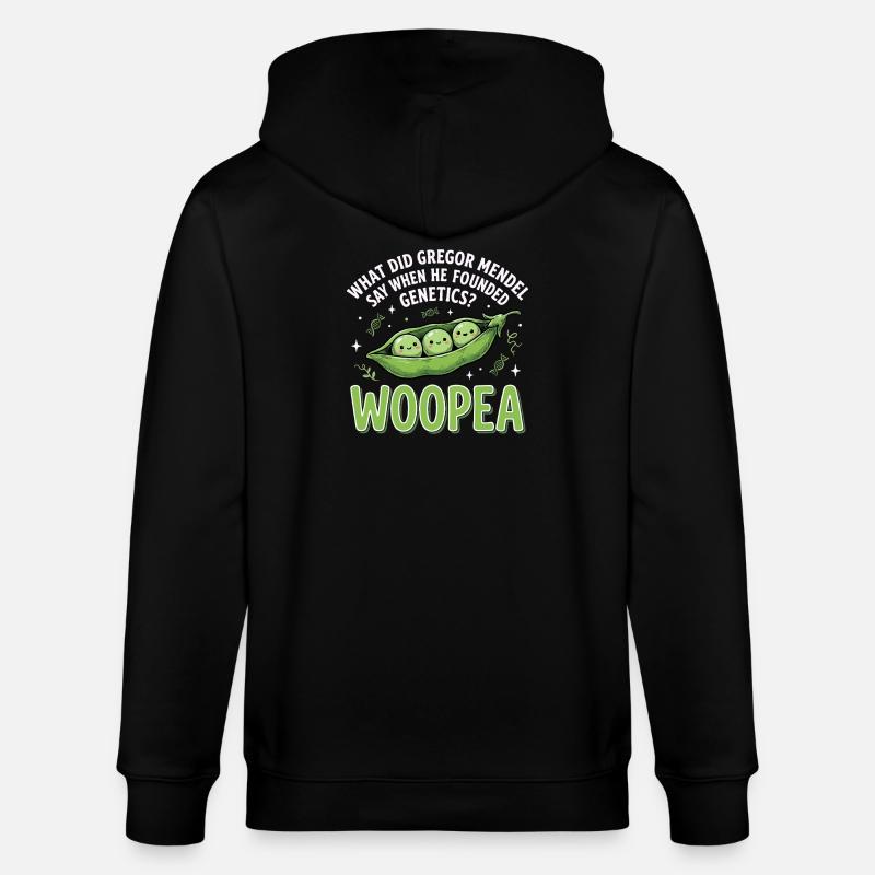 ErbsenGenetik Mendelwitz WOOPEA - Stanley/Stella Unisex Bio-Kapuzenjacke CULTIVATOR - Schwarz