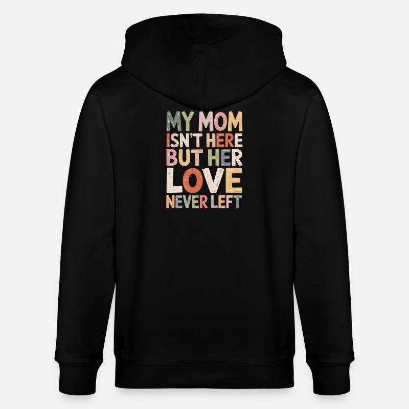 Mom's Liebe Bleibt Farbenfroh - Stanley/Stella Unisex Bio-Kapuzenjacke CULTIVATOR - Schwarz