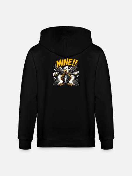 Möwenraub am Meer - Stanley/Stella Unisex Bio-Kapuzenjacke CULTIVATOR  - Schwarz