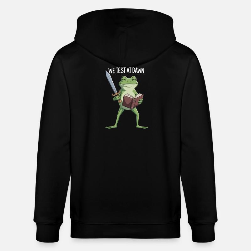 Dawn Test Frog - Stanley/Stella Unisex Bio-Kapuzenjacke CULTIVATOR - Schwarz