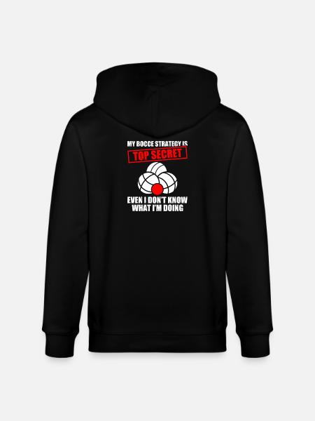 My bocce strategy Petanque Boule player - Stanley/Stella CULTIVATOR  Unisex Organic Hooded Jacket - black