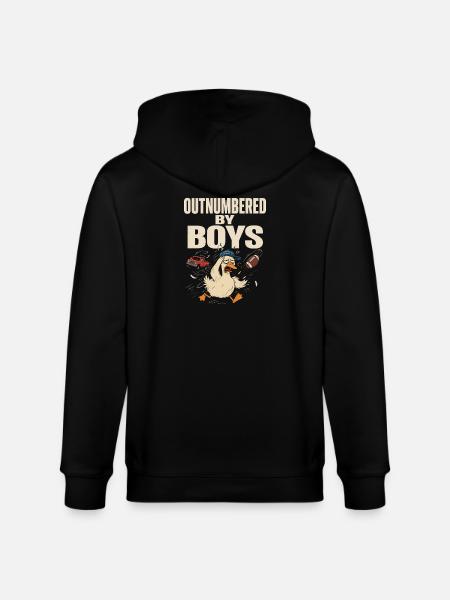Outnumbered by Boys - Stanley/Stella Unisex Bio-Kapuzenjacke CULTIVATOR  - Schwarz