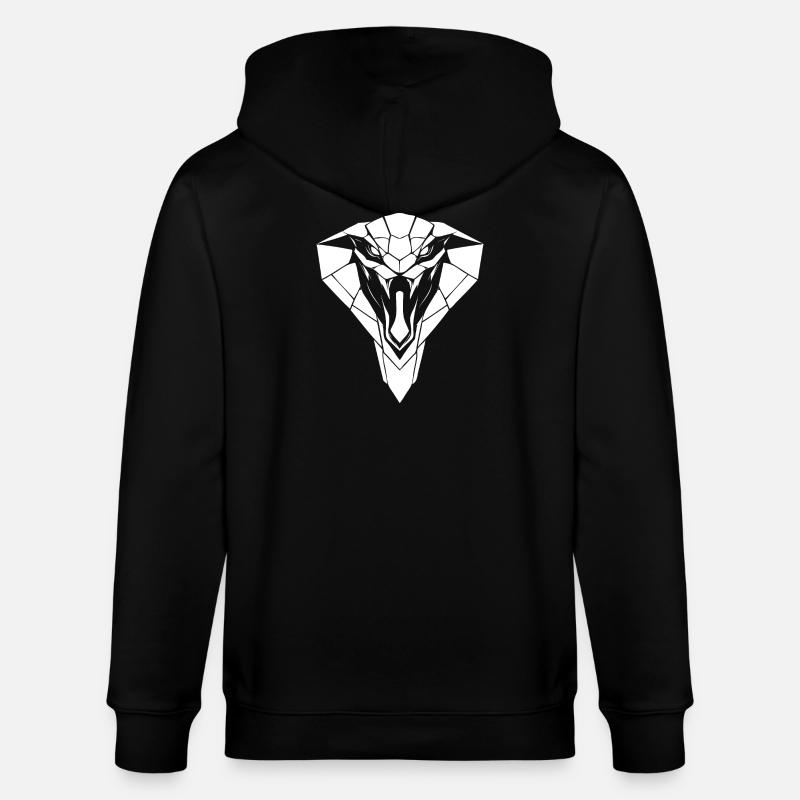 Cobra Style – Danger & Elegance - Stanley/Stella CULTIVATOR  Unisex Organic Hooded Jacket - black