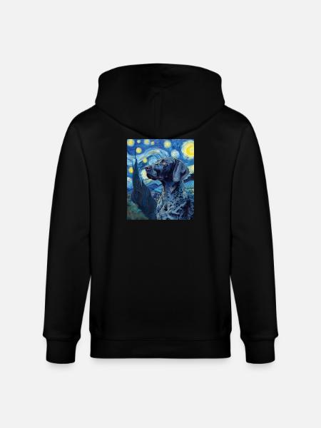 Deutsch Kurzhaar - Stanley/Stella Unisex Bio-Kapuzenjacke CULTIVATOR - Schwarz