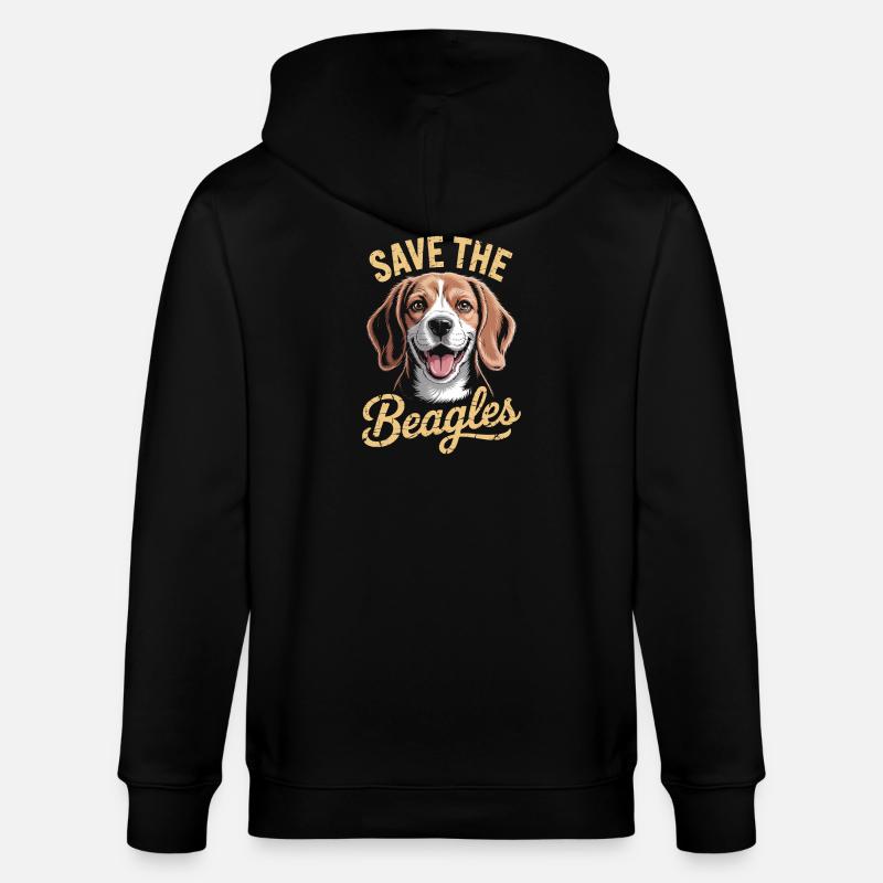 Sauvez les Beagle - Veste à capuche bio CULTIVATOR Stanley/Stella Unisexe - noir