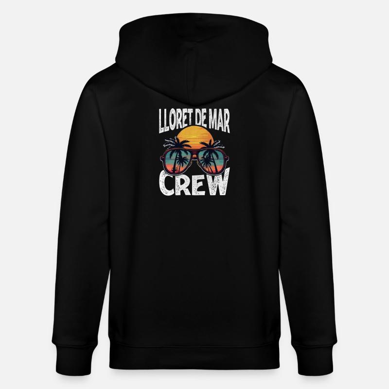 Lloret De Mar Crew - Stanley/Stella Unisex Bio-Kapuzenjacke CULTIVATOR - Schwarz