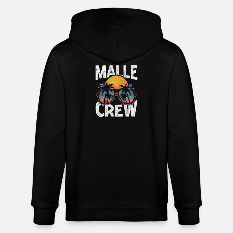 Malle Crew - Stanley/Stella Unisex Bio-Kapuzenjacke CULTIVATOR - Schwarz