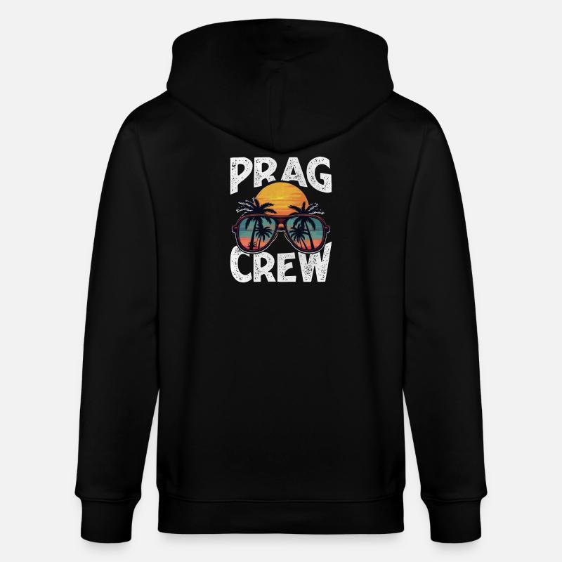Prag Crew - Stanley/Stella Unisex Bio-Kapuzenjacke CULTIVATOR  - Schwarz