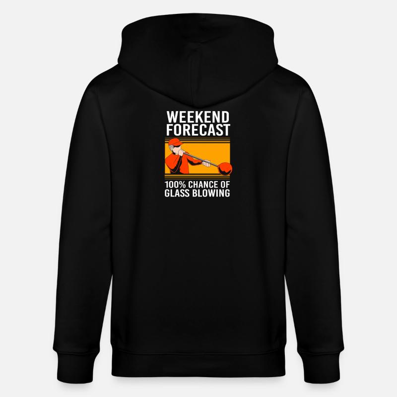 Glas Glasbläser - Stanley/Stella Unisex Bio-Kapuzenjacke CULTIVATOR - Schwarz