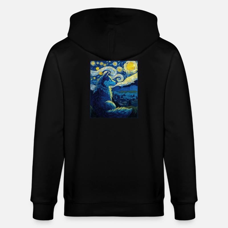 Loup - Veste à capuche bio CULTIVATOR Stanley/Stella Unisexe - noir