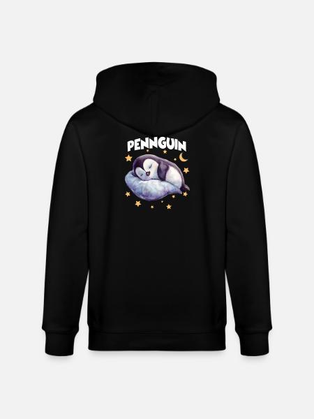 PennguinPinguin Pyjama Pennguin Langschläfer - Stanley/Stella Unisex Bio-Kapuzenjacke CULTIVATOR - Schwarz