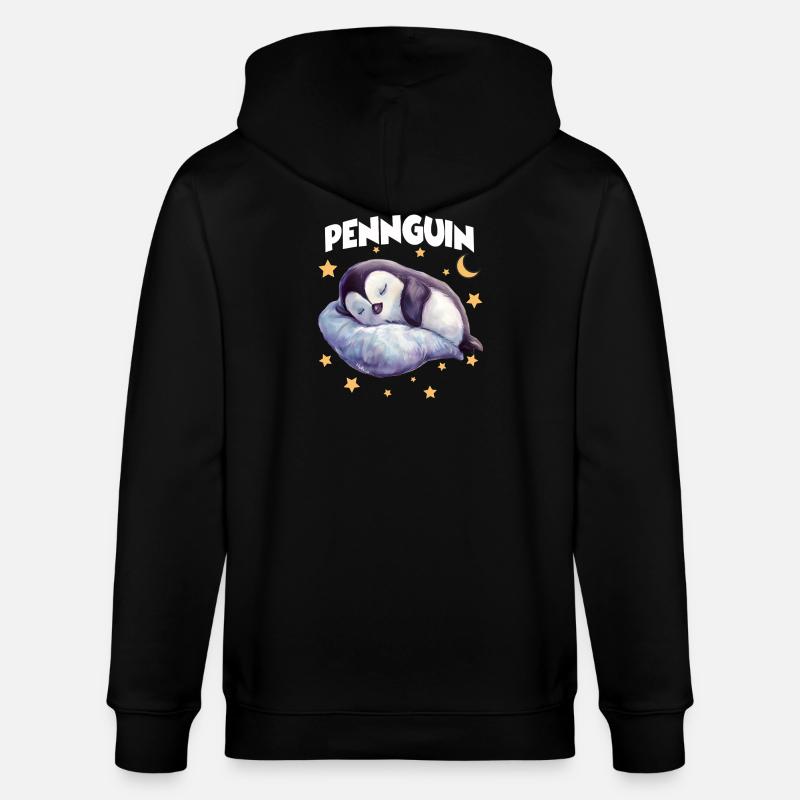 PennguinPinguin Pyjama Pennguin Langschläfer - Stanley/Stella Unisex Bio-Kapuzenjacke CULTIVATOR - Schwarz