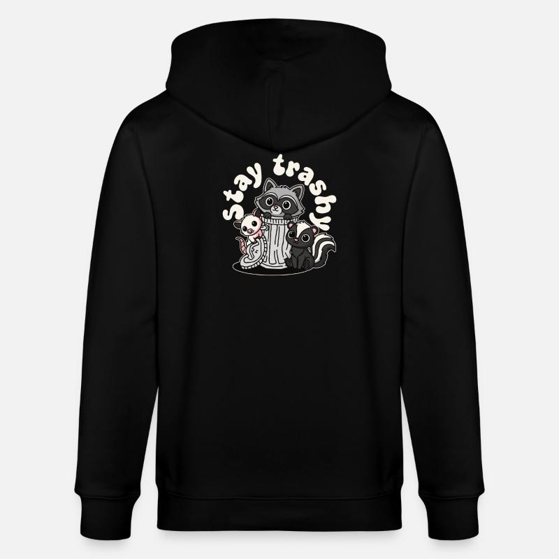 Reste Raton laveur Opossum Skunk - Veste à capuche bio CULTIVATOR Stanley/Stella Unisexe - noir