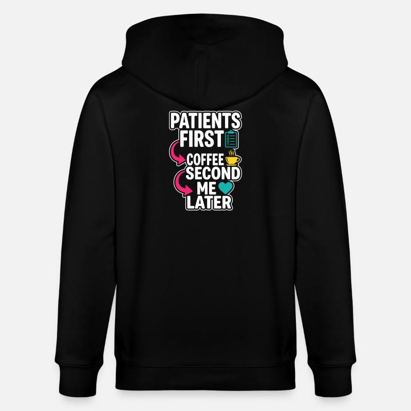 Infirmière de nuit, fatiguée - Veste à capuche bio CULTIVATOR Stanley/Stella Unisexe - noir