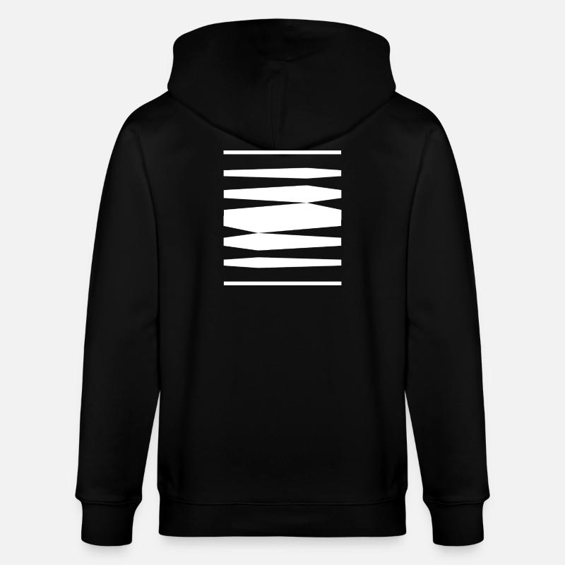 Conception des bandes audacieuses - Veste à capuche bio CULTIVATOR Stanley/Stella Unisexe - noir