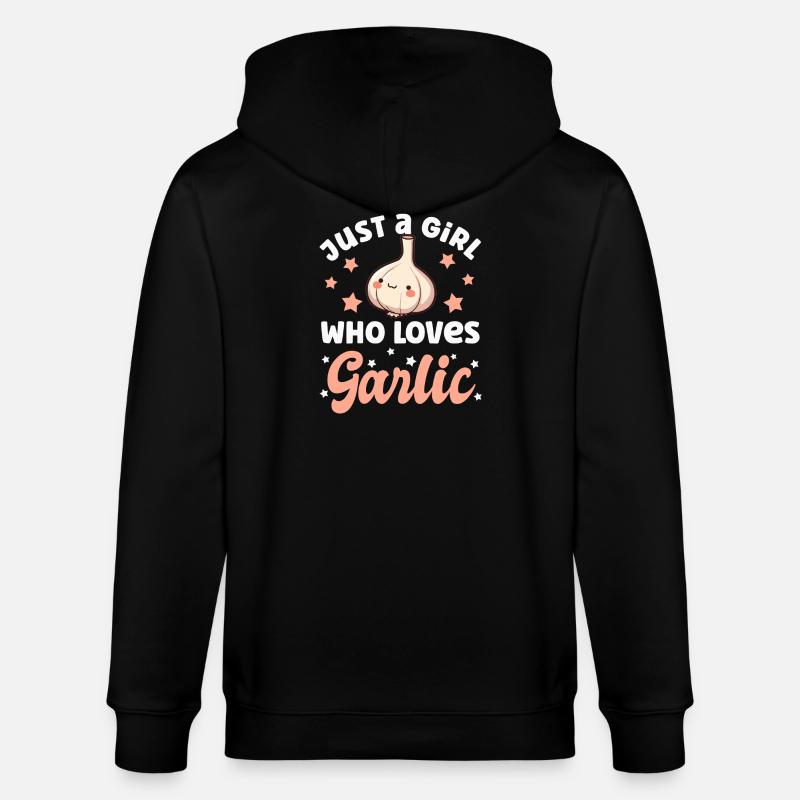 Knoblauch - Stanley/Stella Unisex Bio-Kapuzenjacke CULTIVATOR  - Schwarz