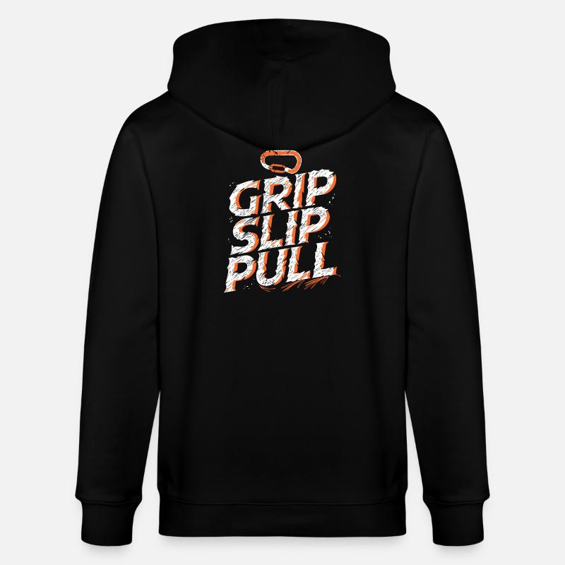 Grip Slip Pull Aventure Escalade - Veste à capuche bio CULTIVATOR Stanley/Stella Unisexe - noir